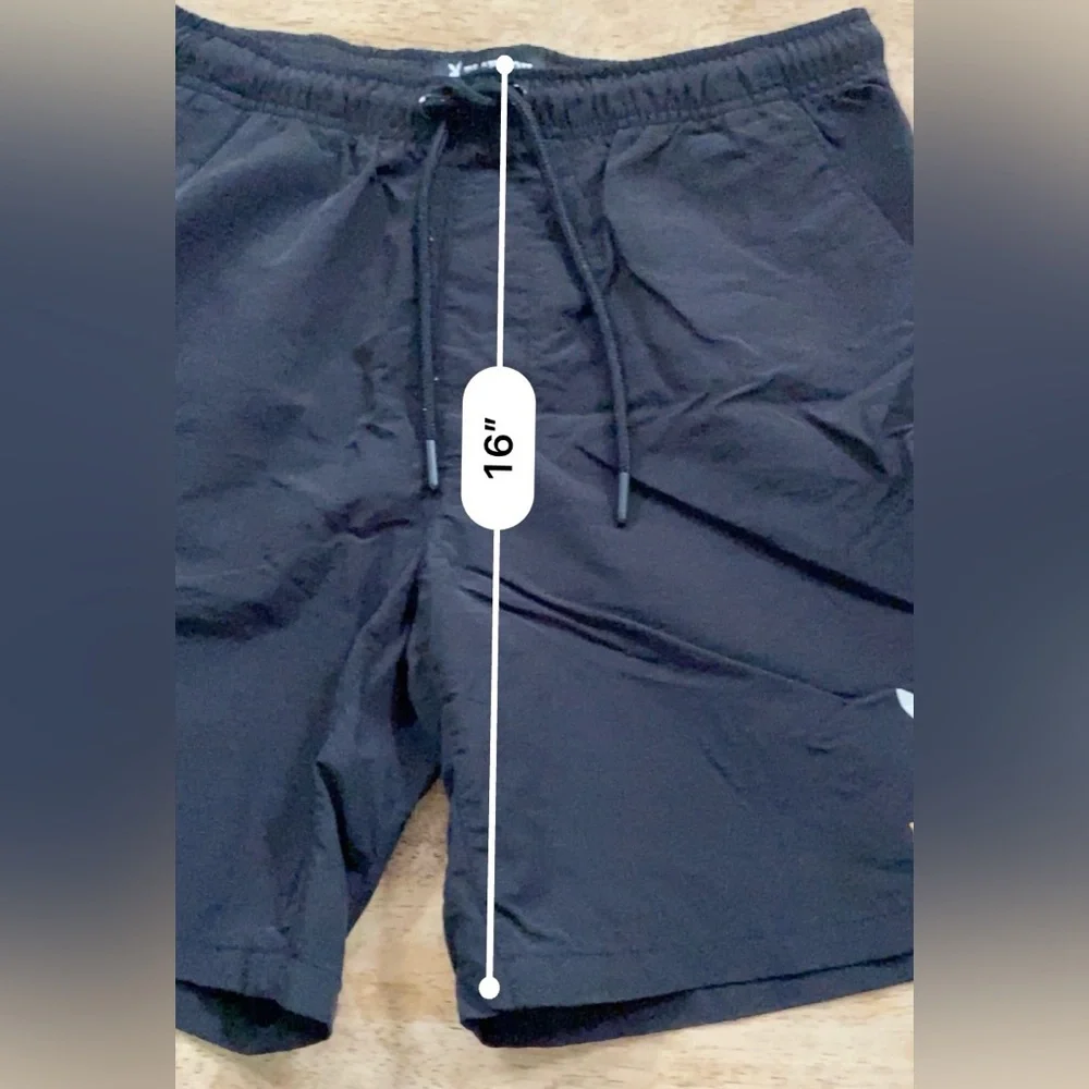 Playboy by PacSun Men’s Sz S Black Nylon‎ Swim Trunks